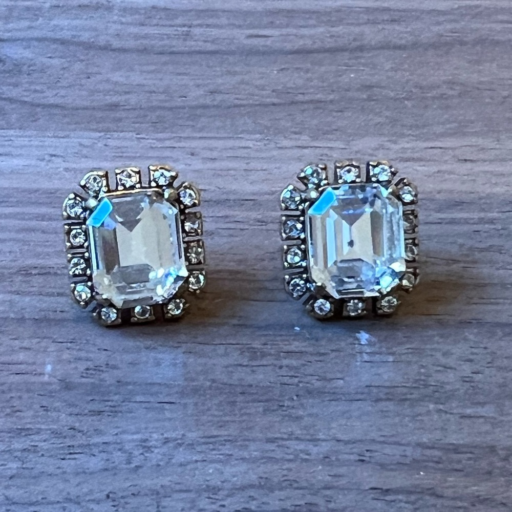 J Crew crystal studs